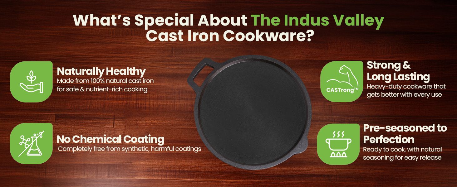 What's special about The Indus Valley cast iron cookware