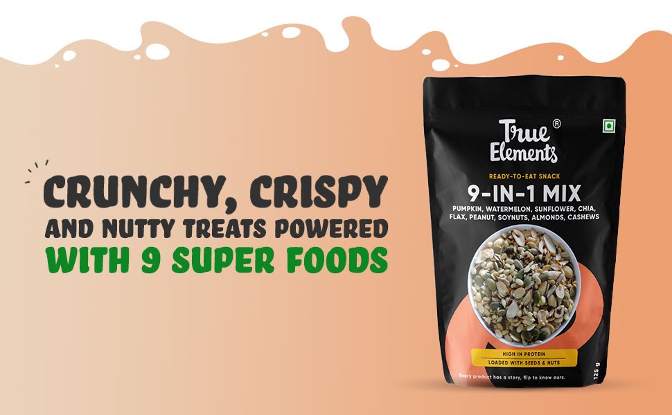 Crunchy, crispy 9-in-1 super seeds mix