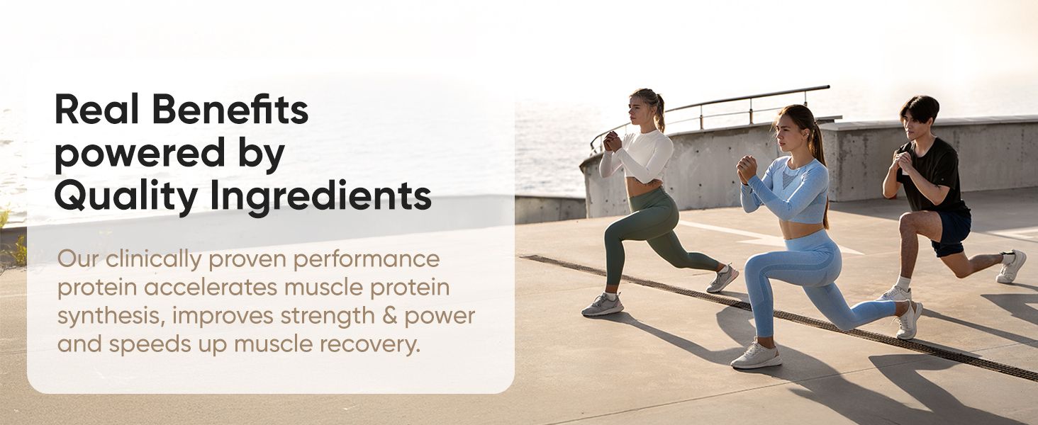 Real benefits powered by quality ingredients